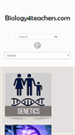 Mobile Screenshot of biology4teachers.com