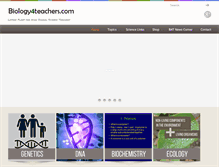 Tablet Screenshot of biology4teachers.com